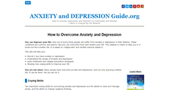 Desktop Screenshot of anxietyanddepressionguide.org