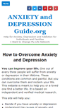 Mobile Screenshot of anxietyanddepressionguide.org