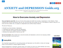 Tablet Screenshot of anxietyanddepressionguide.org